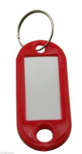 Picture of KEY TAGS 10MM RED